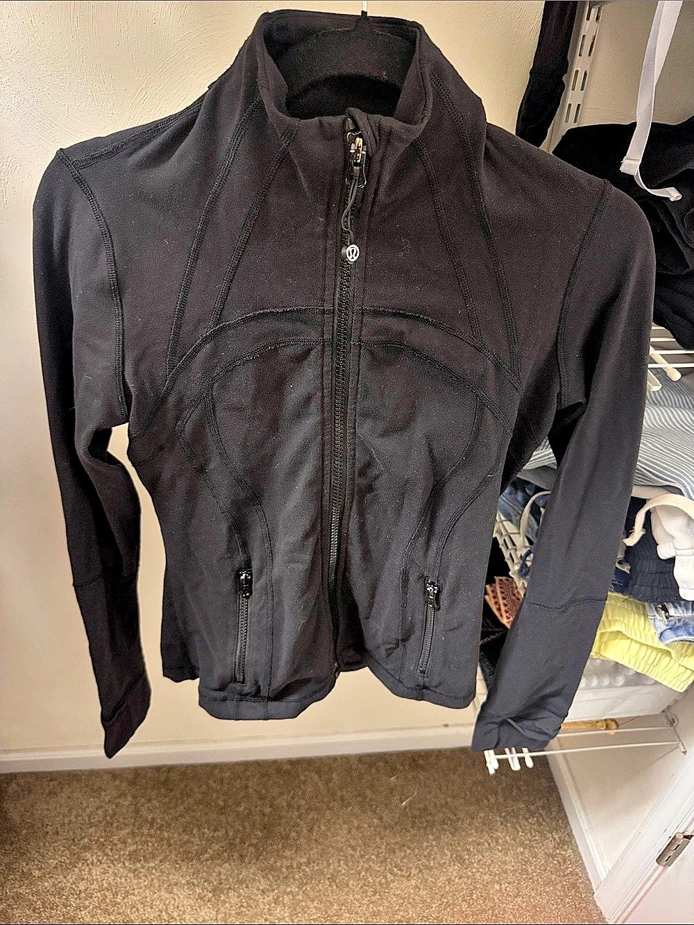 lululemon Black Athletic Jacket Size 8
